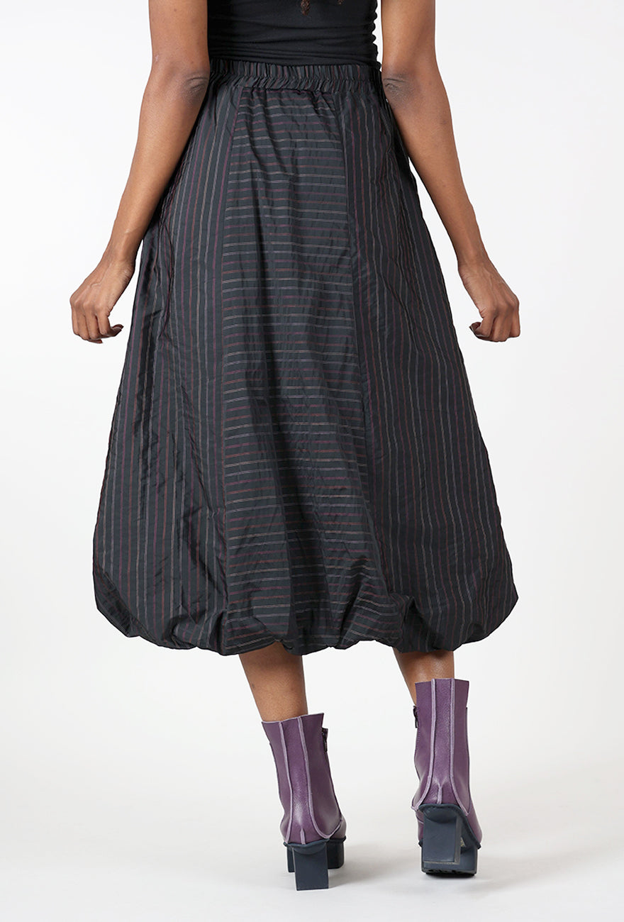 Caitlyn Bell Skirt, Black/Plum Angle 3