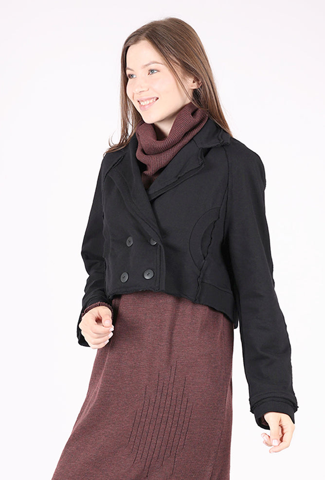 Studio B3 Plinia Cropped Jacket, Black 