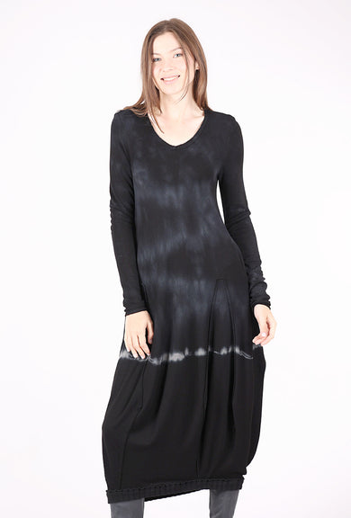 Kedziorek Hand-Dyed Sukienka Dress, Black/Blue 