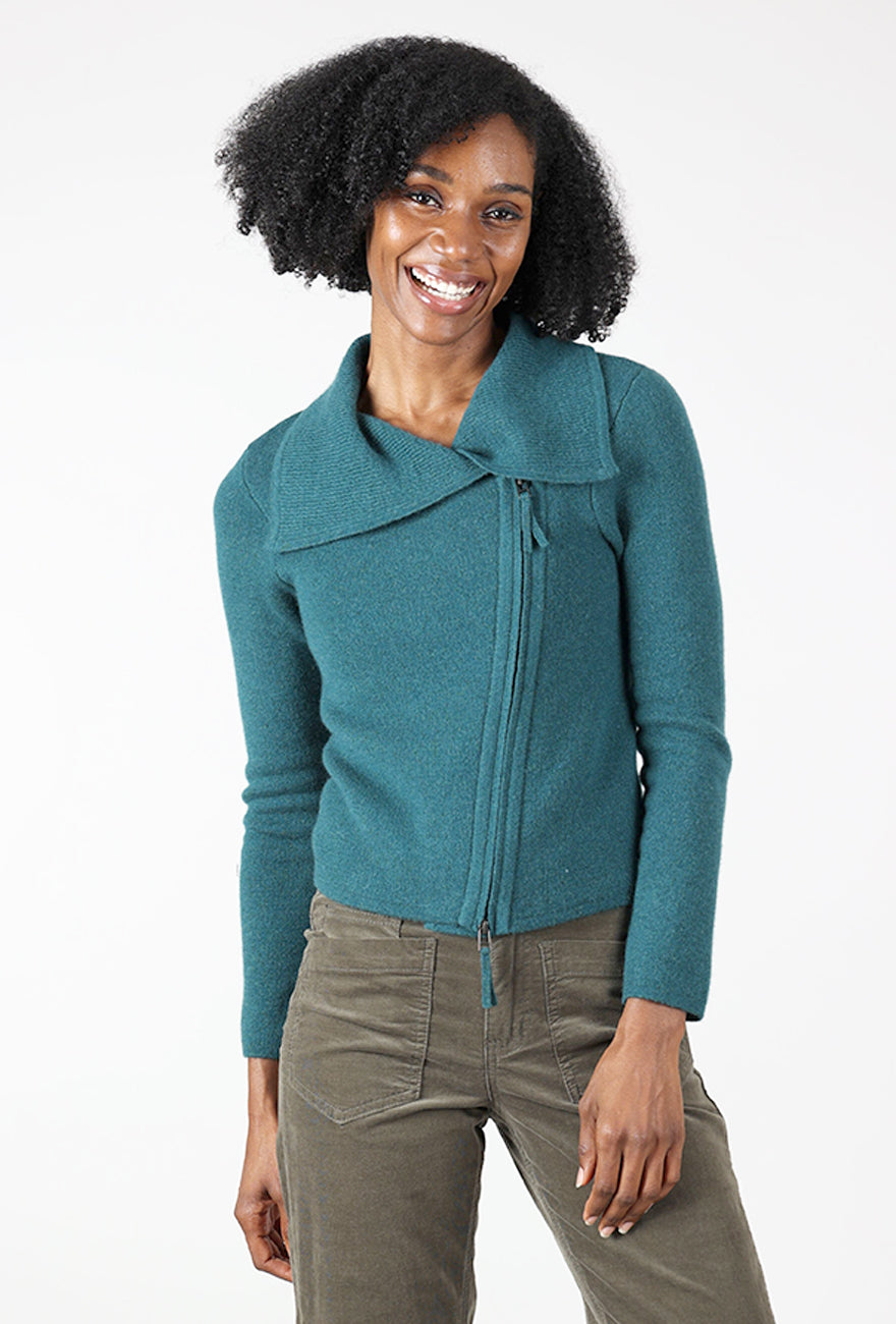 St. Brigid Moto Sweater, Pine