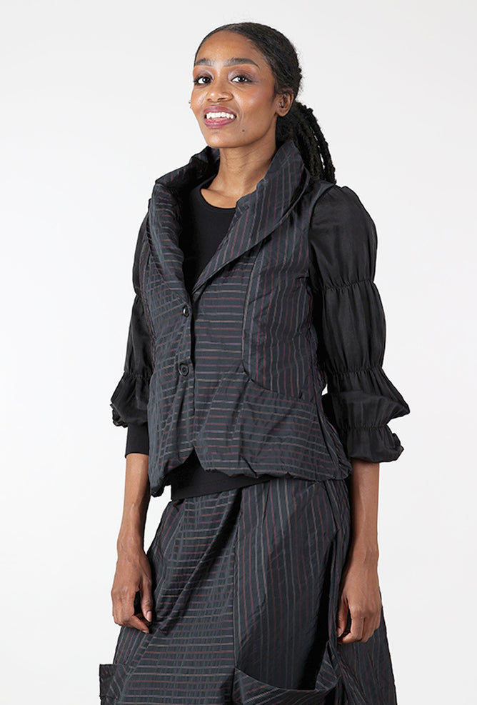 Luukaa Caitlyn Vest, Black/Plum 
