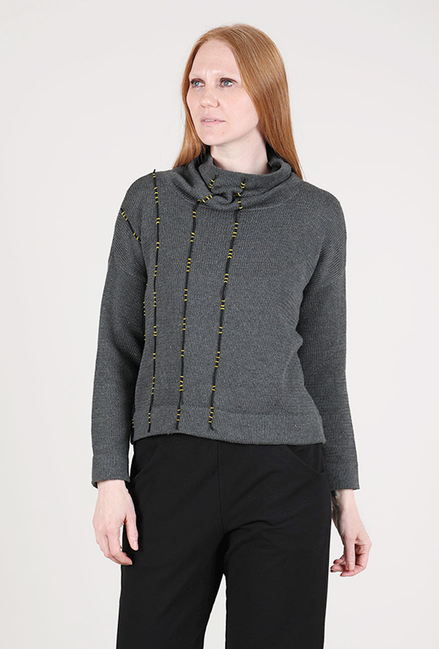 Red Thread Taylor Sweater, Charcoal 