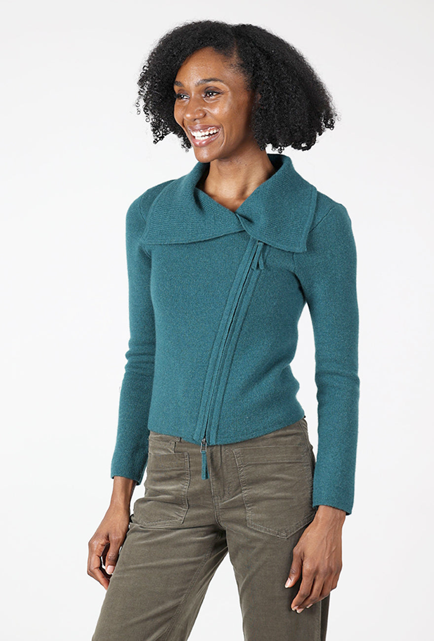 St. Brigid Moto Sweater, Pine