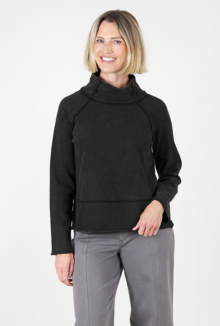 Alpine Mockneck, Black