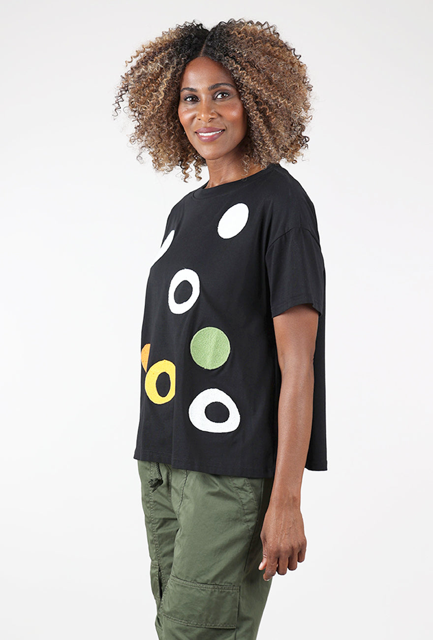 Spot of Dots Tee, Black