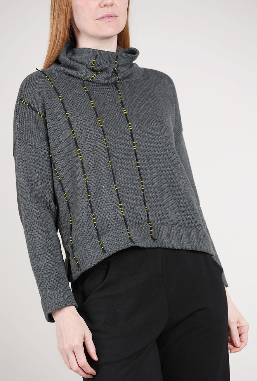 Red Thread Taylor Sweater, Charcoal 