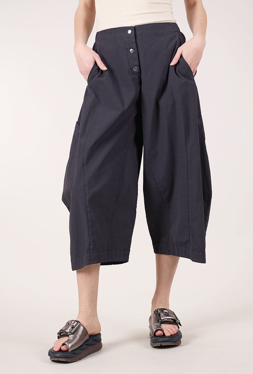Eleven Stitch Snap-Front Pant, Black Pearl 