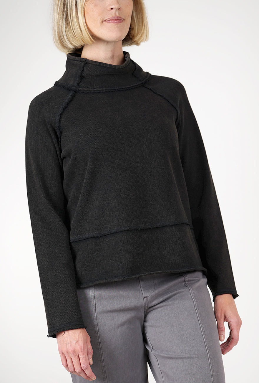Alpine Mockneck, Black