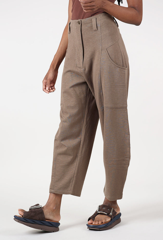Lurdes Bergada Fleece Barrel Pants, Hazel 