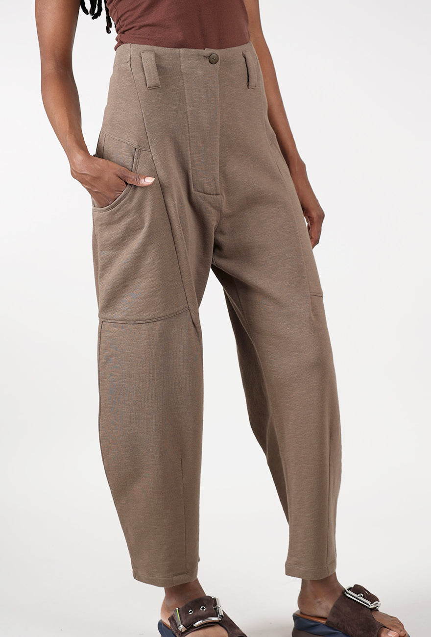 Lurdes Bergada Fleece Barrel Pants, Hazel 
