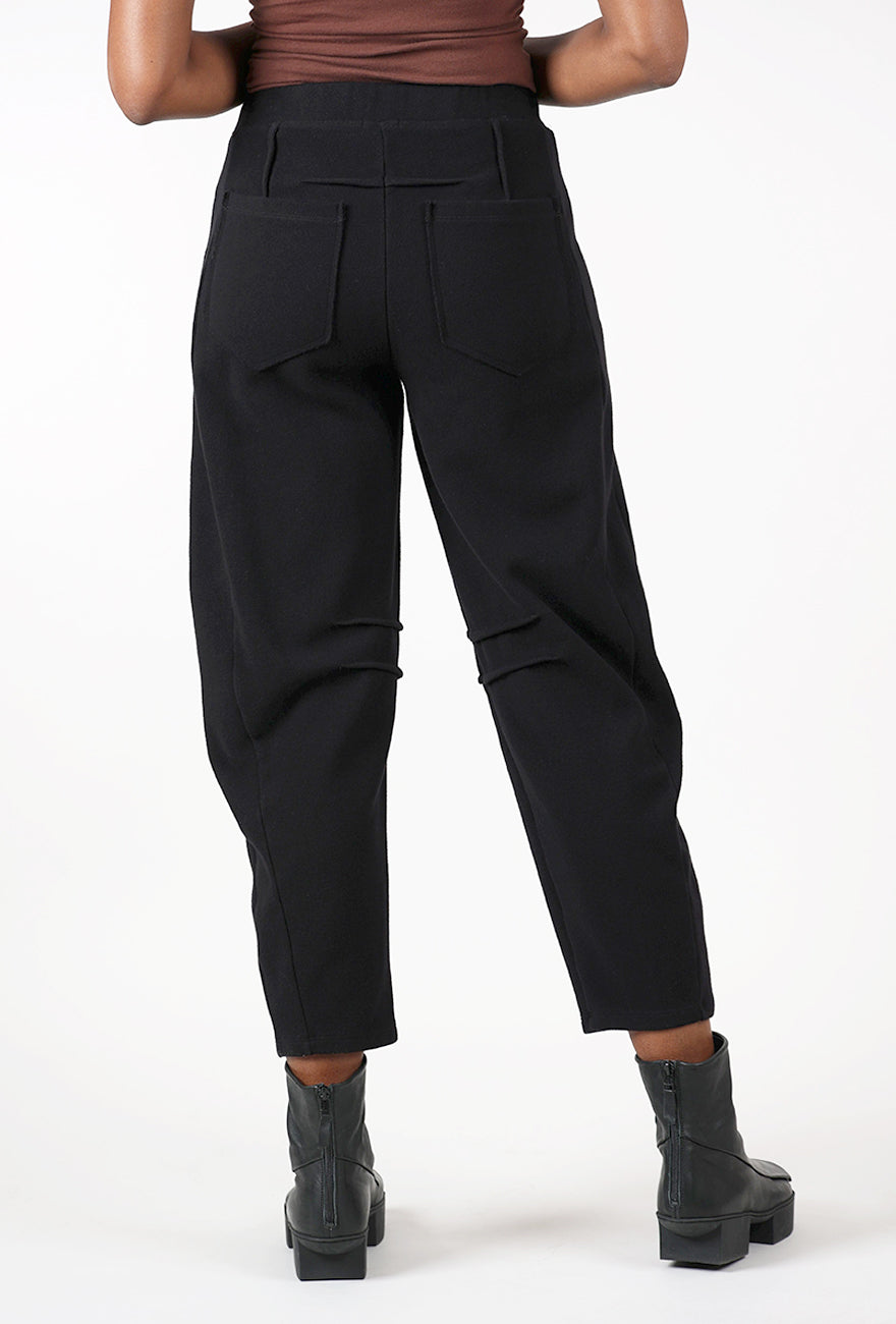 Brushed Goodness Barrel Pant, Black