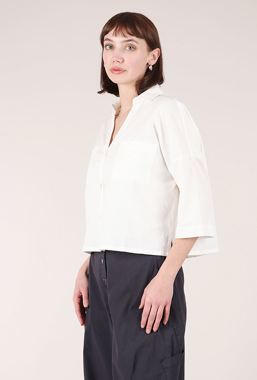 Bibico Cotton Ava Blouse, White Stripe 