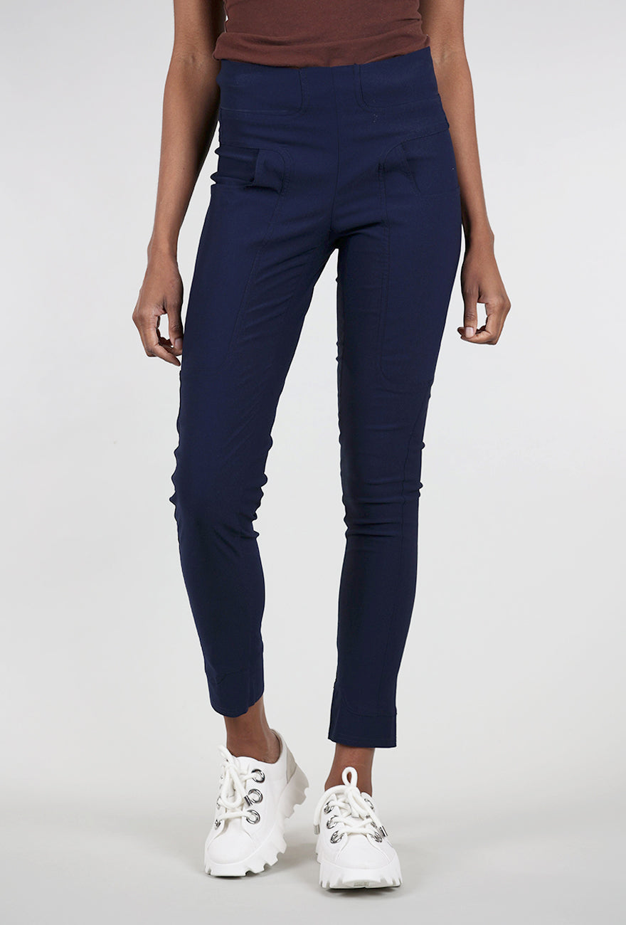 Rundholz Twill Tech Slim Trouser, Navy 