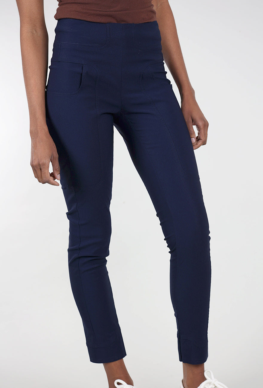 Rundholz Twill Tech Slim Trouser, Navy 