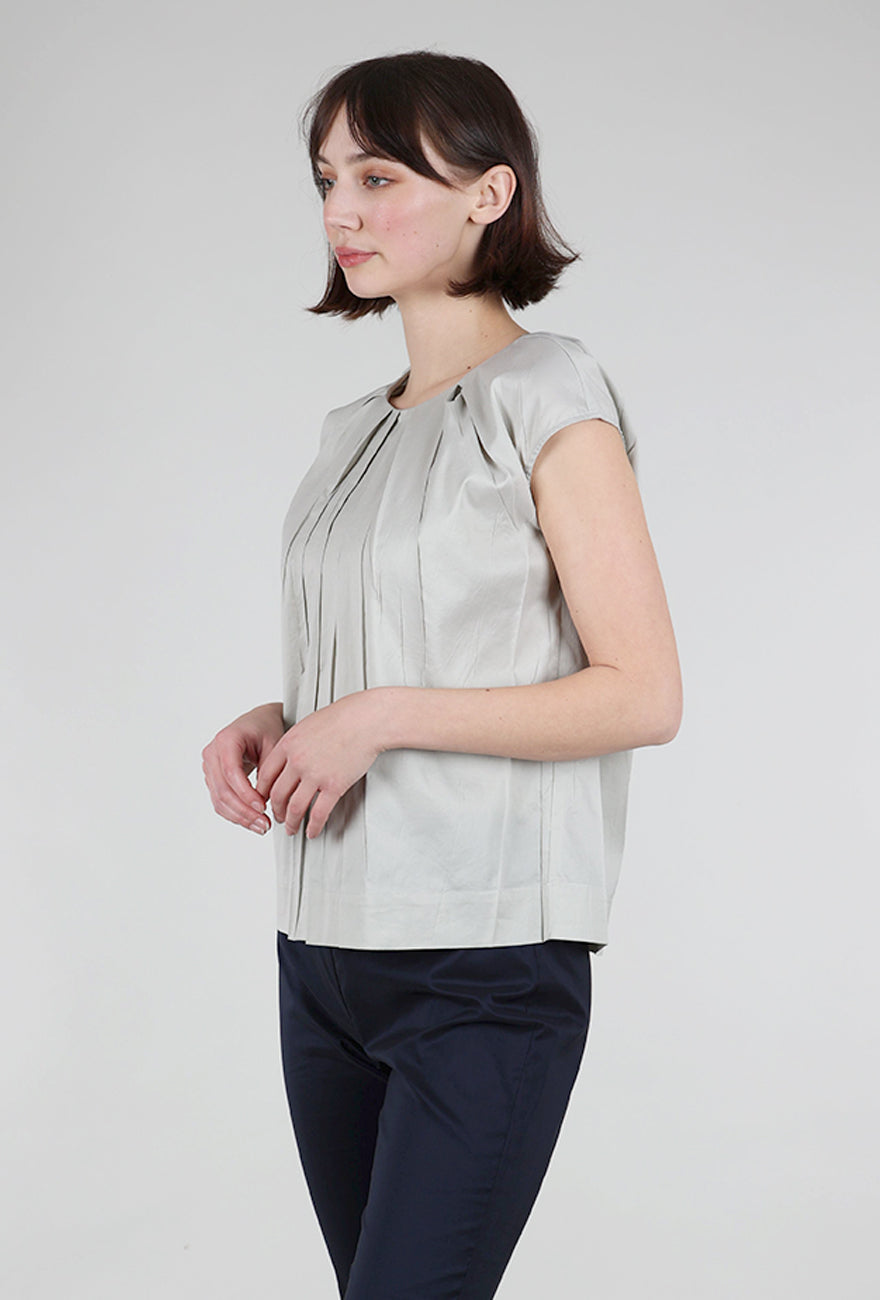 Cotelac Debardeur Pleat Blouse, Argile 