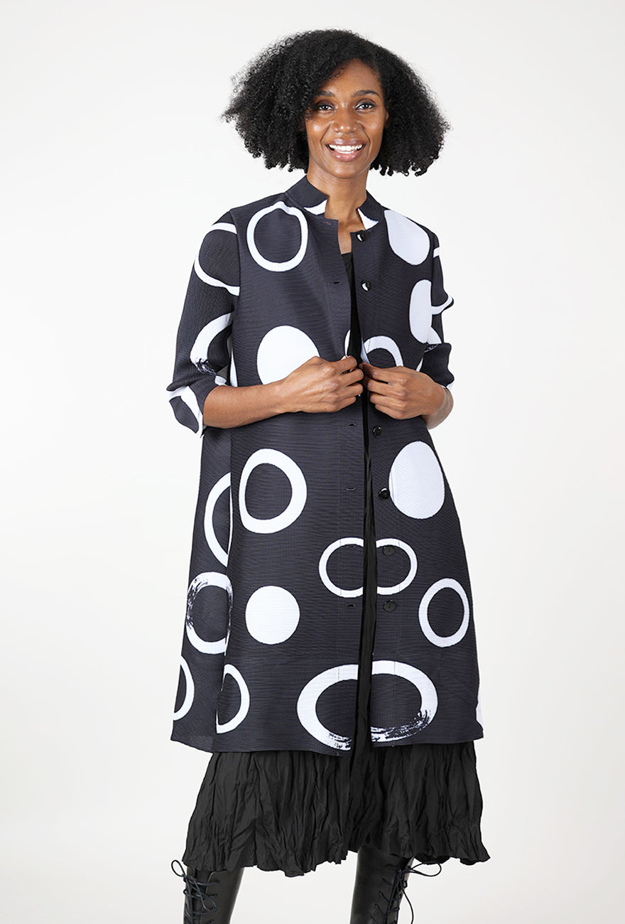 Bounce Jacket Meets Dress, Black/White