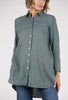 Cut Loose Linen Combo Easy Shirt, Myrtle 