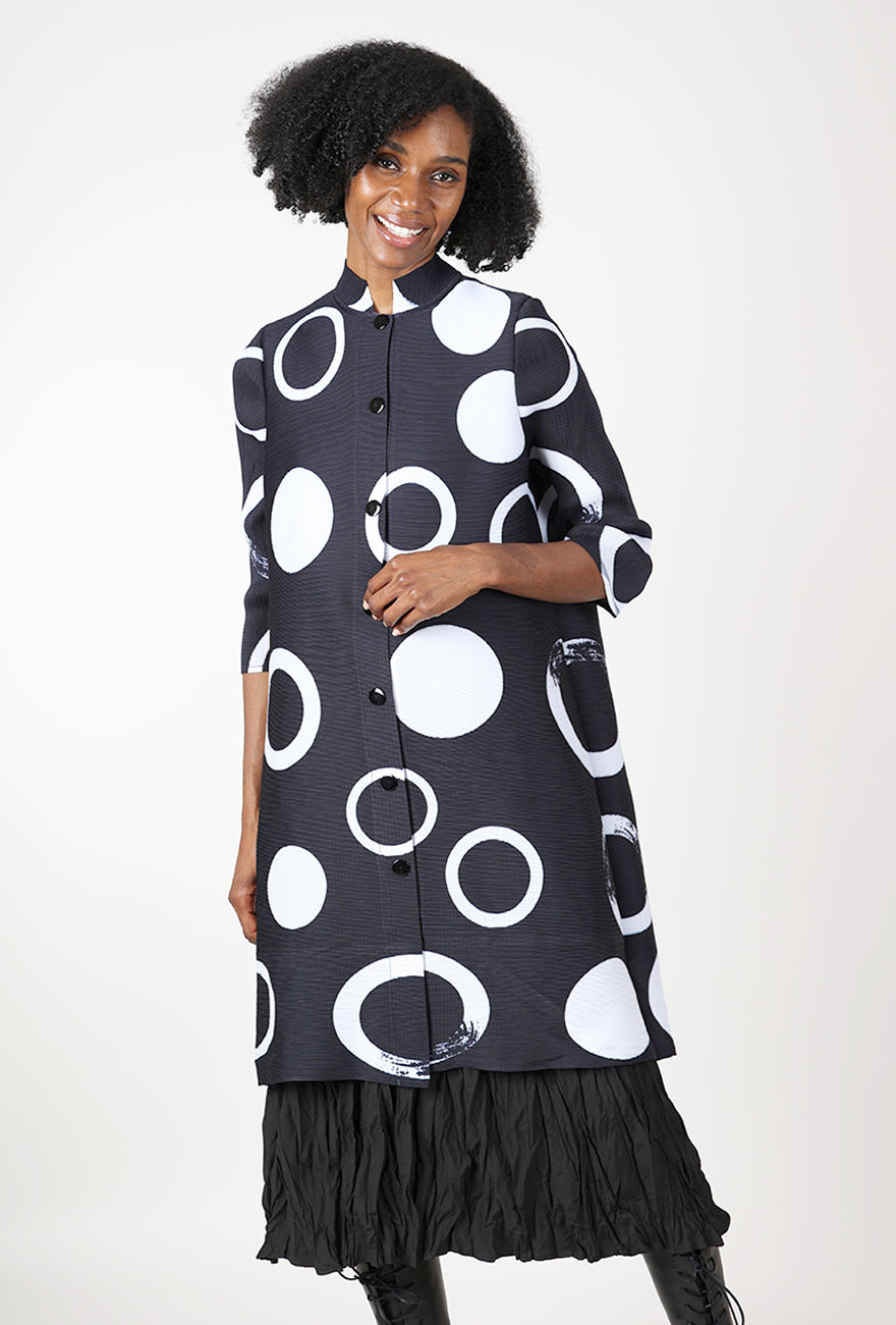 Bounce Jacket Meets Dress, Black/White