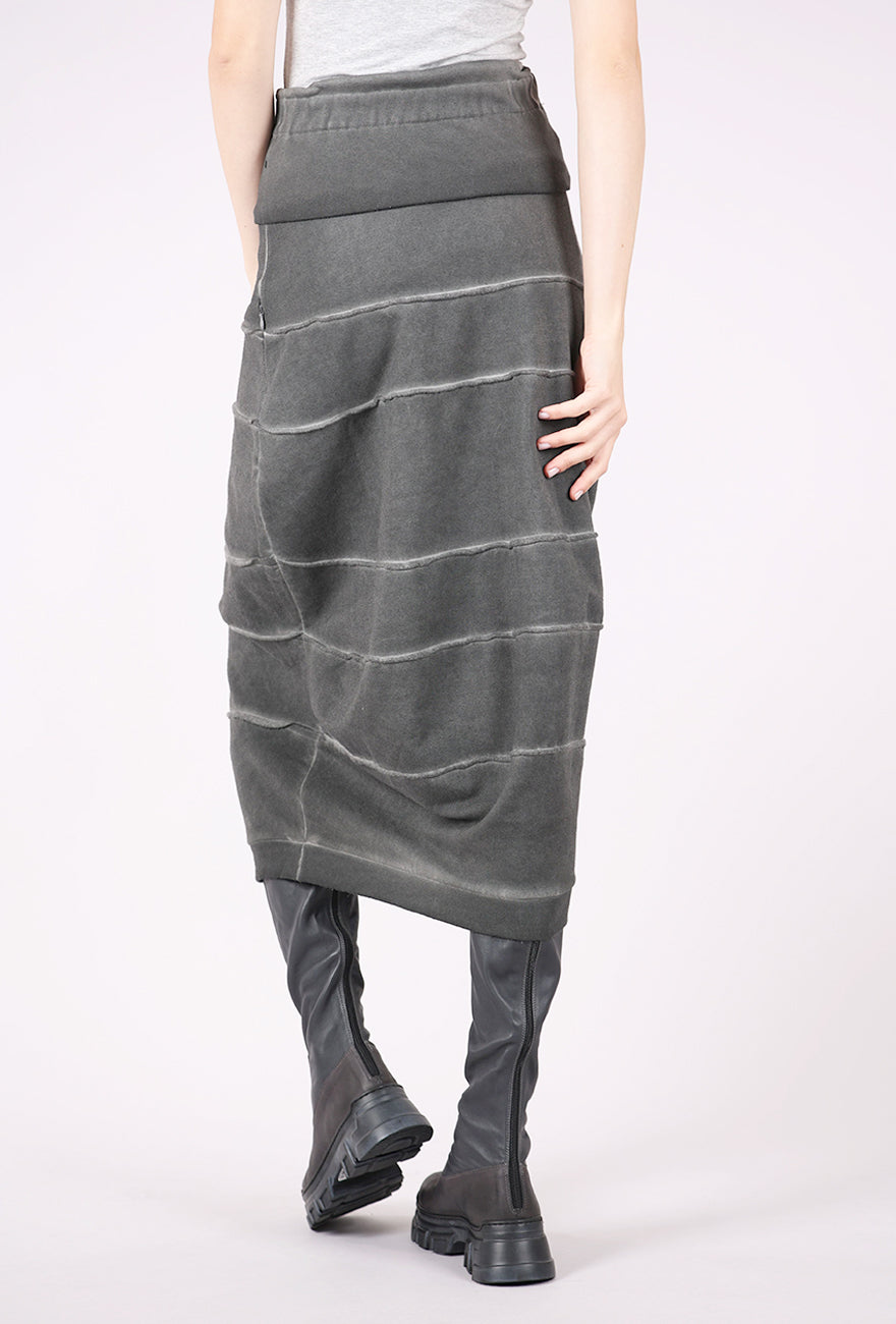 Zilberman Topo French Terry Skirt, Anthracite 