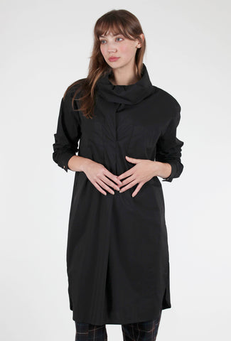 Noen Kjole Shirt Dress, Black 