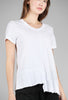 Wilt Shifted Rib-Hem Crew, White 