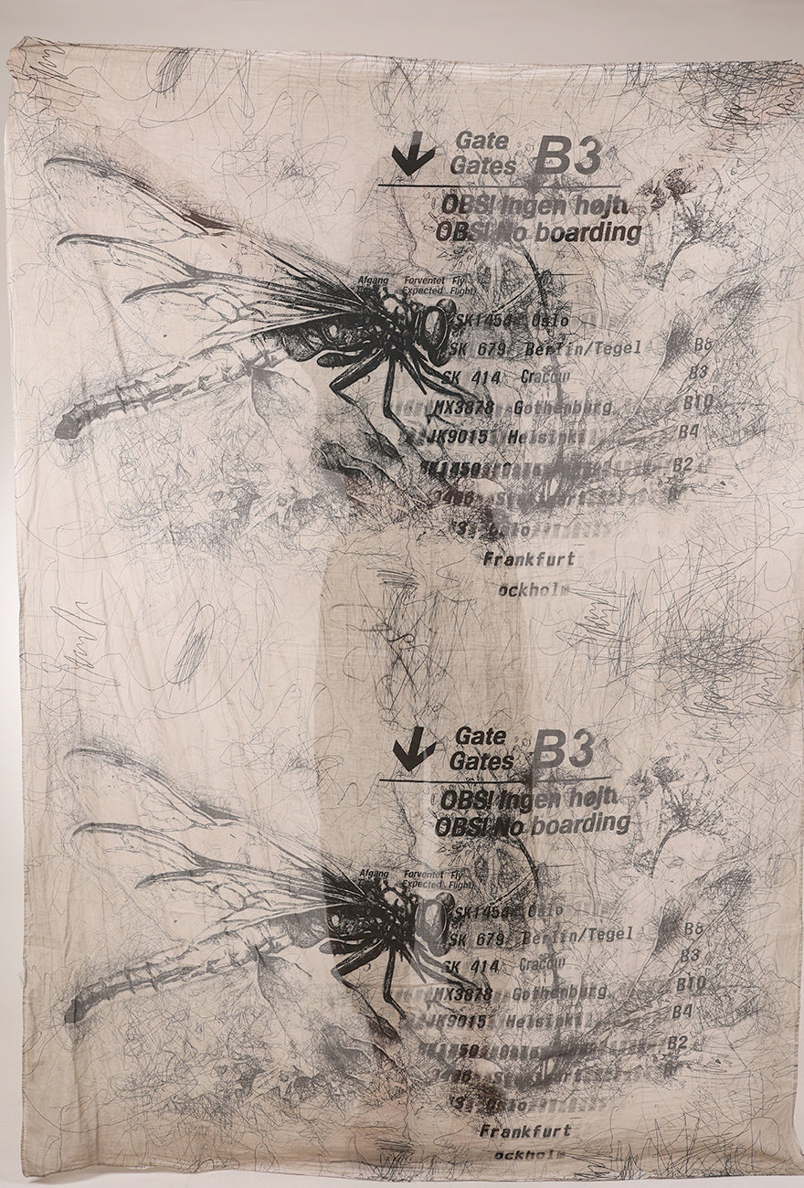 Studio B3 Avisto Scarf, Sand All Over Print 