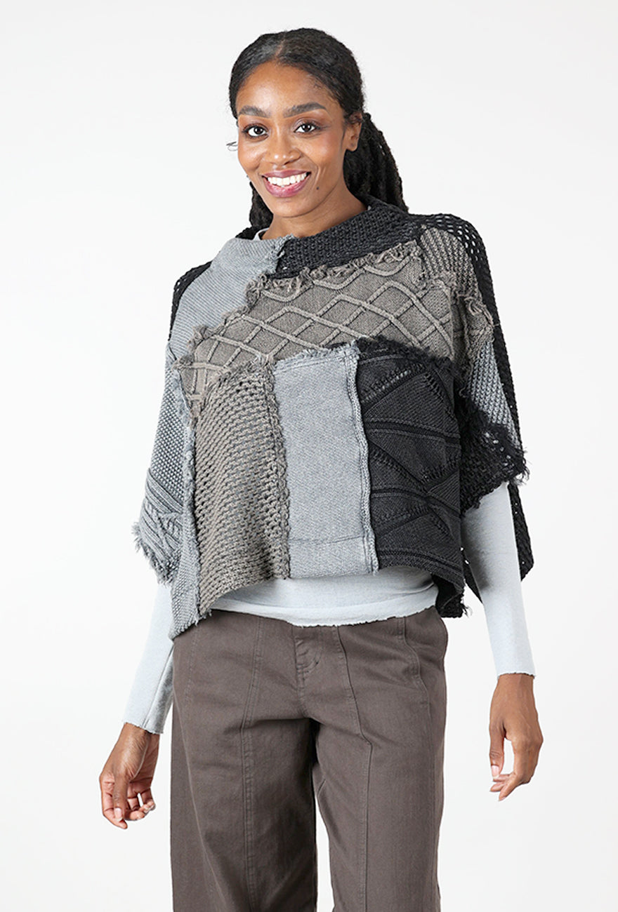 Mix Textile Pullover, Mud/Chambray