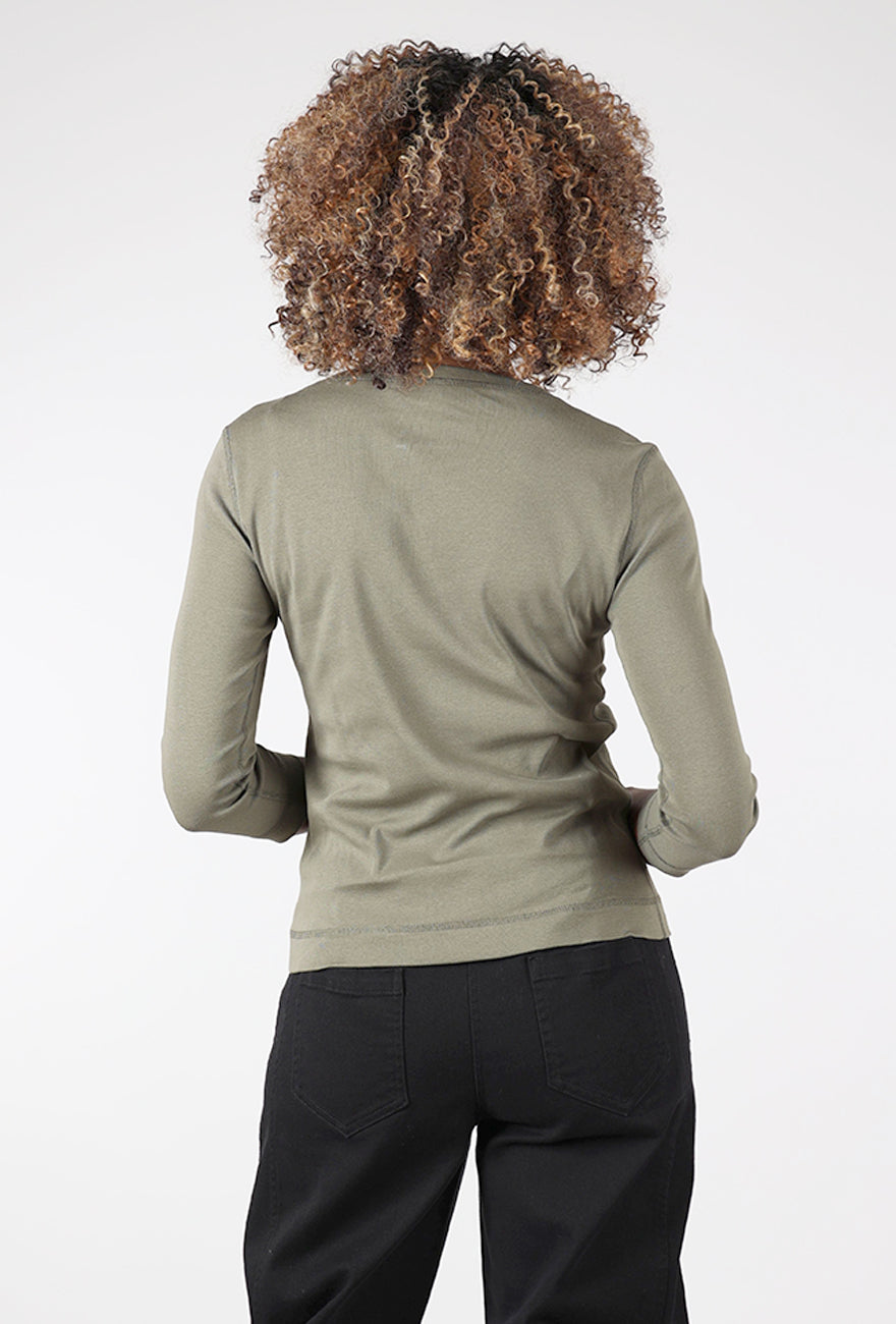 Organic Cotton Boatneck Tee, Capers