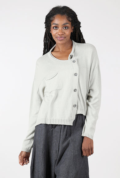 Lurdes Bergada Bias Buttons Cardie, Stone 