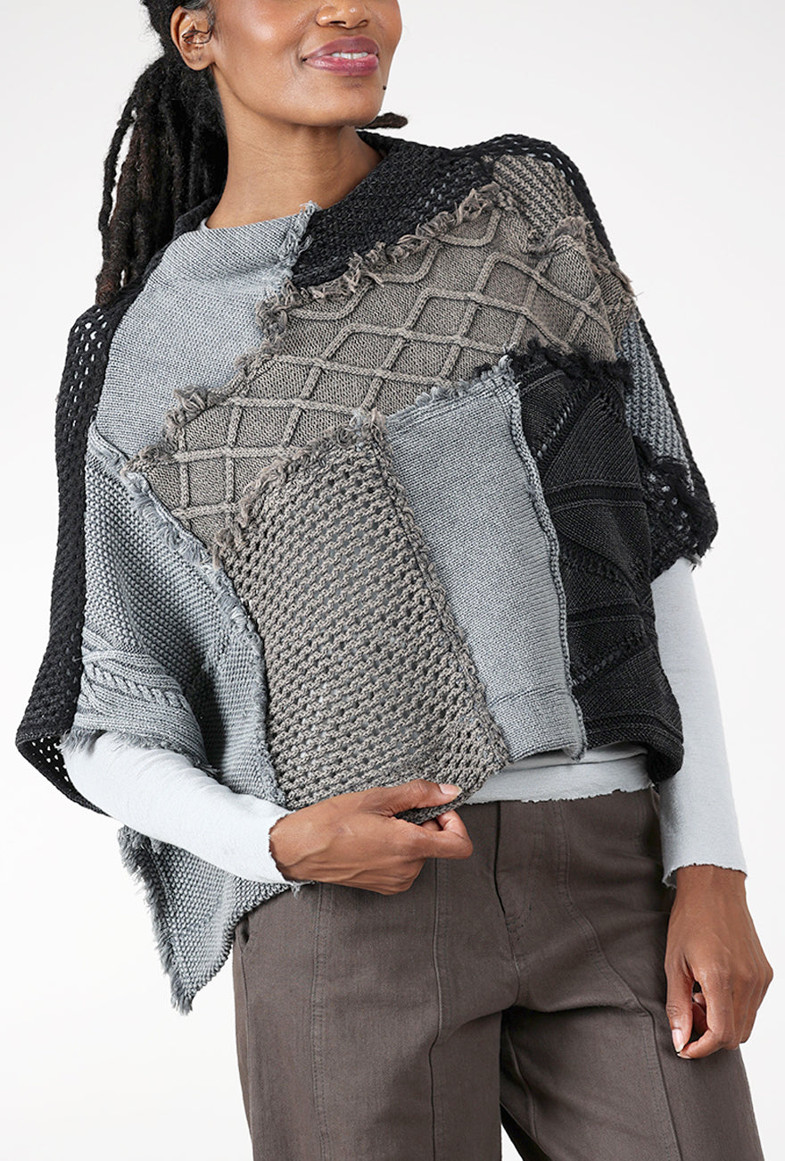 Mix Textile Pullover, Mud/Chambray Angle 4