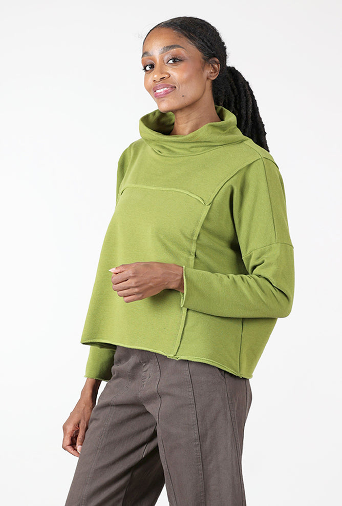 Luukaa Dimensional Seam Sweatshirt, Pistachio 