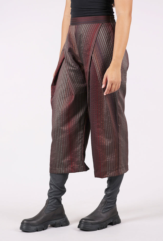 Niche Shimmer Stripe Bedrock Pant, Brown 