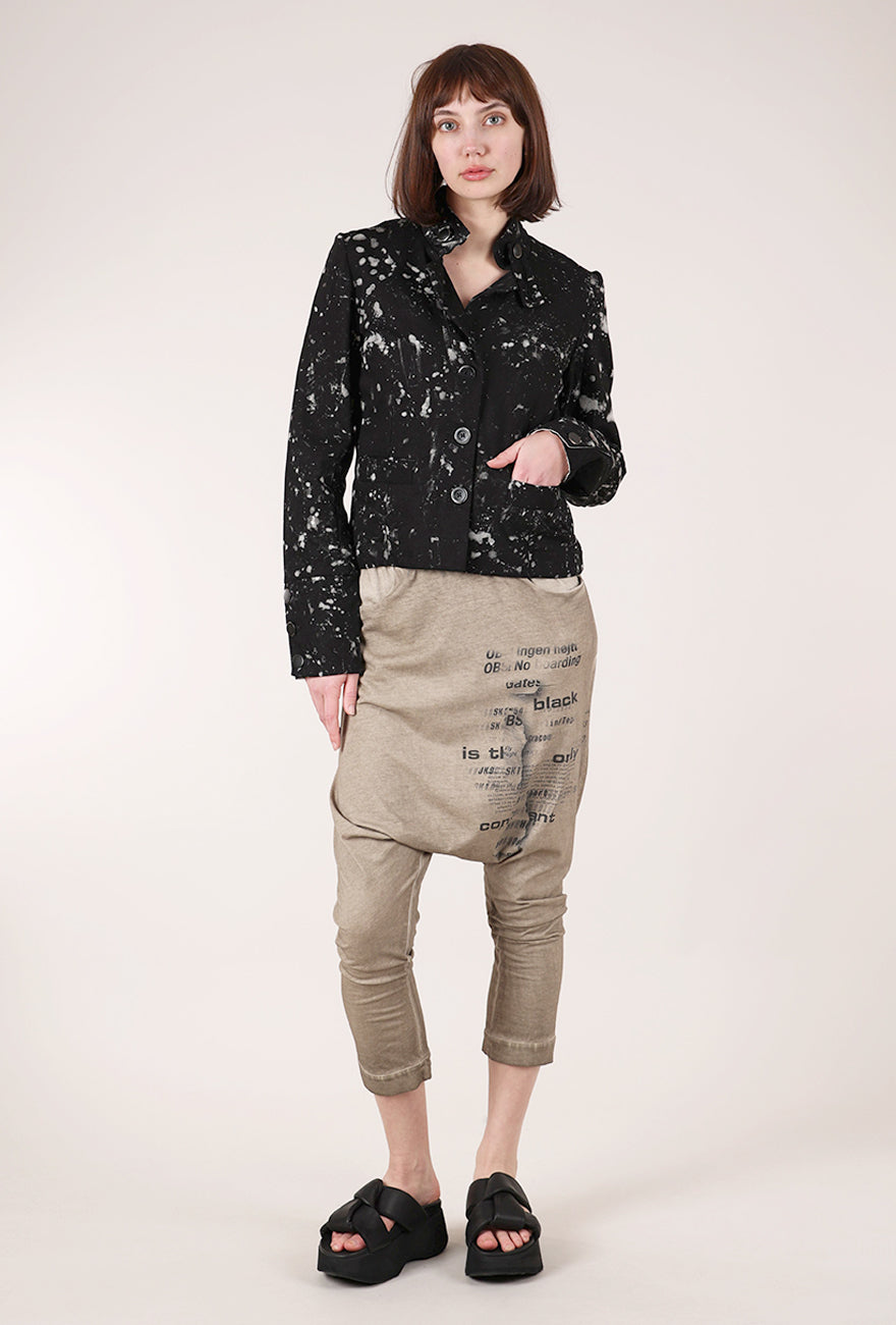 Studio B3 Zhana Milk Splash Blazer, Black 