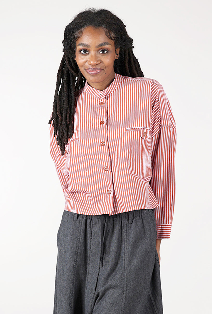 Orregia Cropped Shirt, Grenade