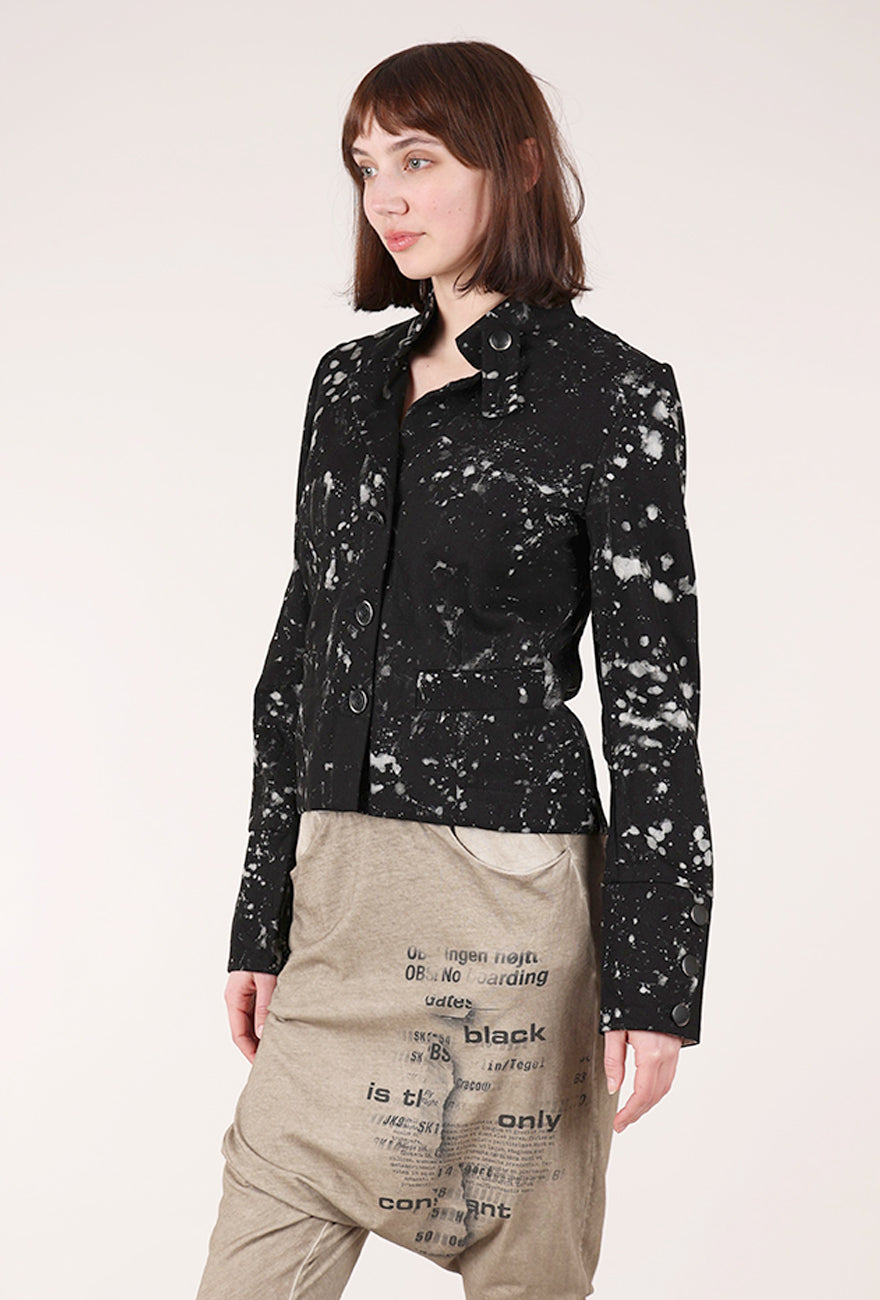 Studio B3 Zhana Milk Splash Blazer, Black 