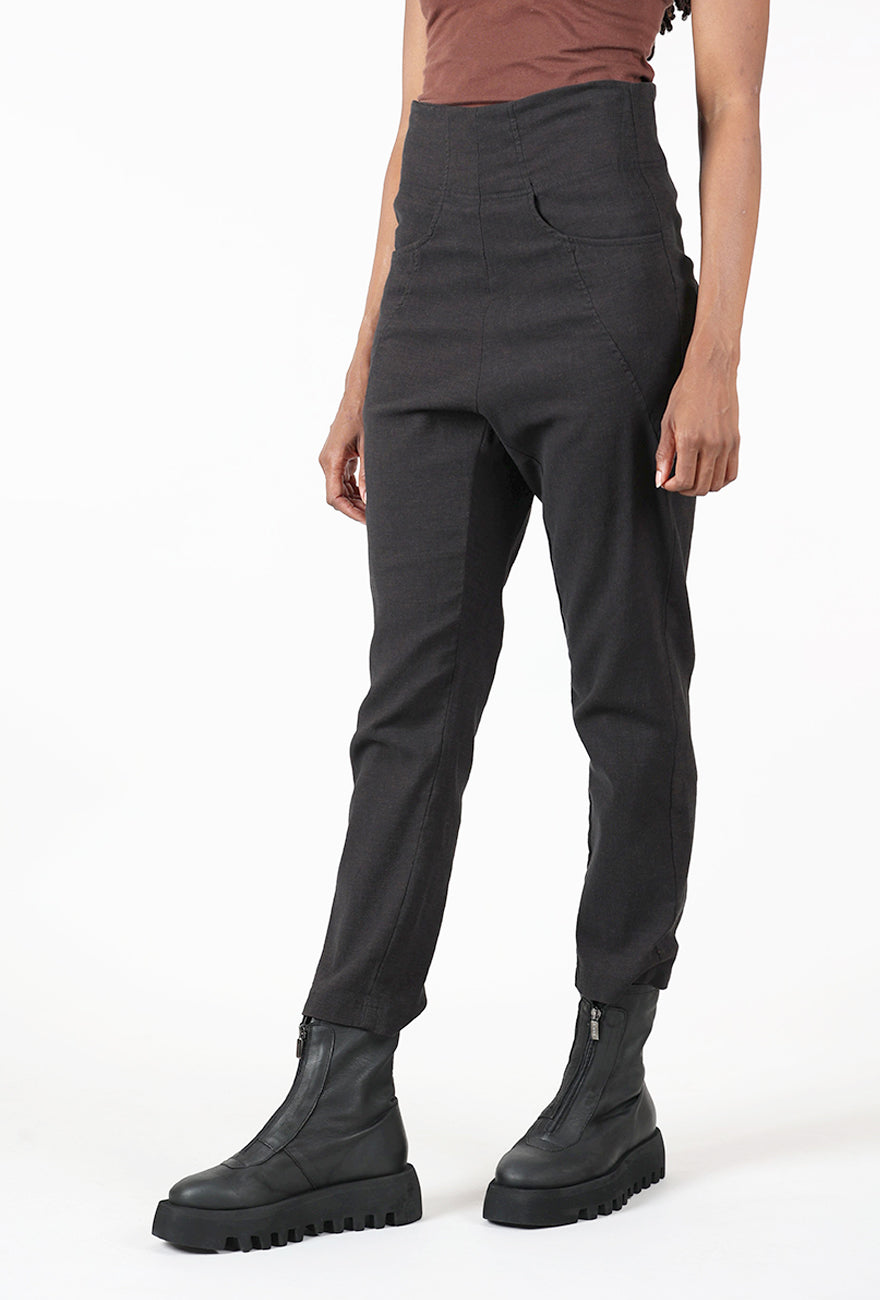 Rundholz Texture Stretch Slim Trouser, Umbra 