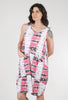 Liv Tissue Crinkle Print Dress, Fuchsia 