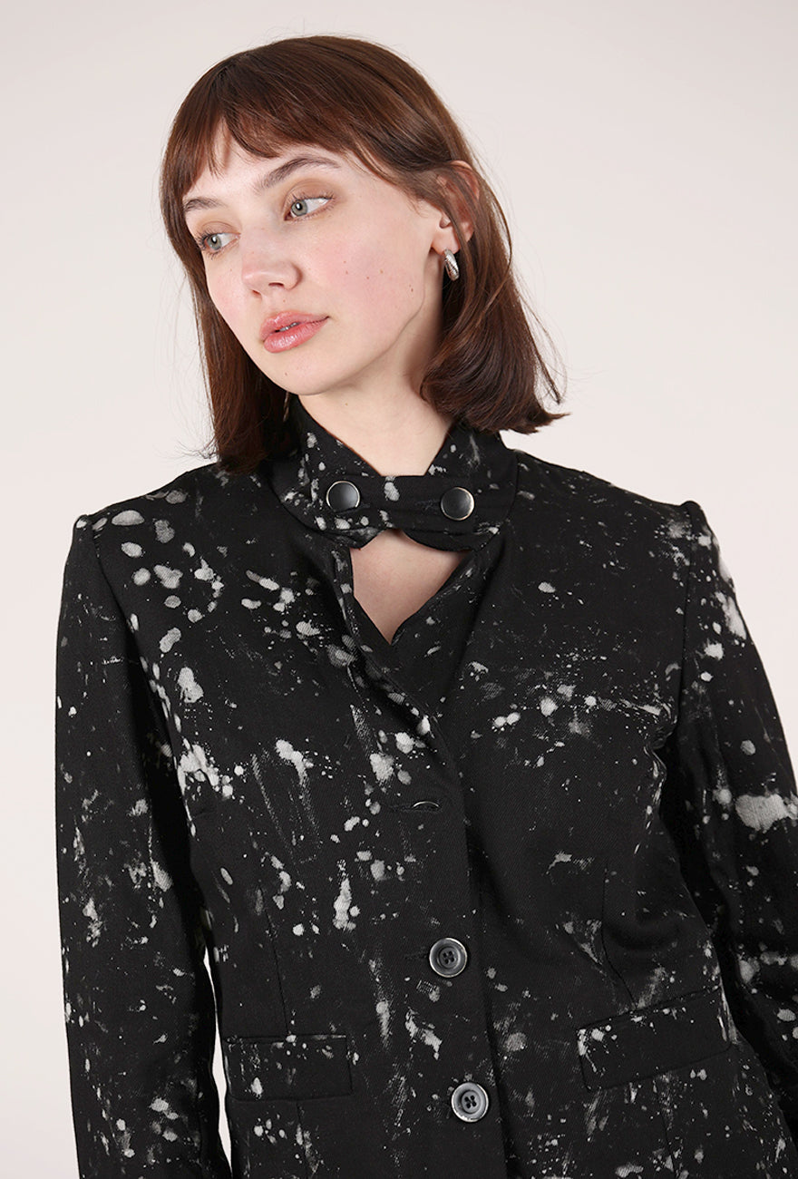 Studio B3 Zhana Milk Splash Blazer, Black 