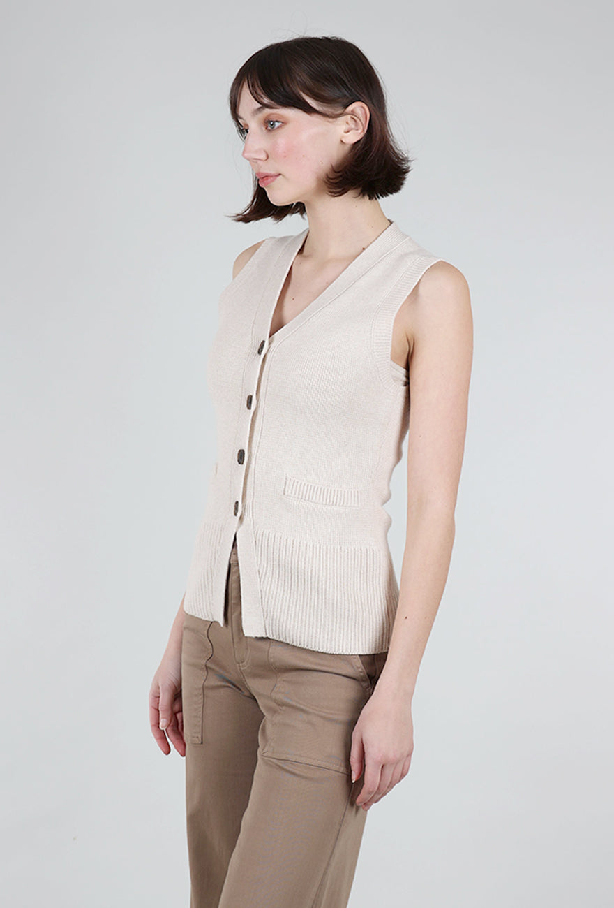 Pistola Audra Vest Cardigan, Soft Dove 