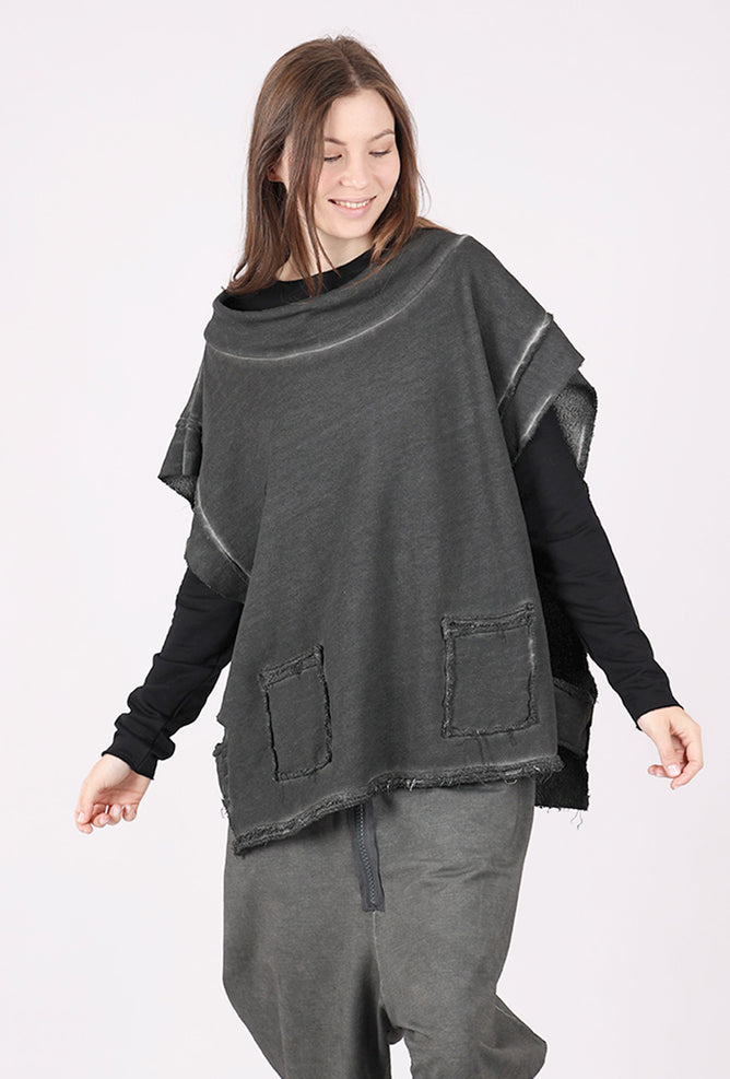 Zilberman S/S Fleece Tunic Vest, Anthracite 