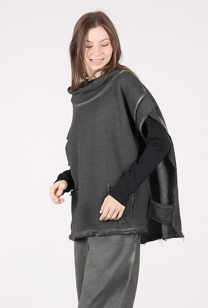 Zilberman S/S Fleece Tunic Vest, Anthracite 