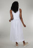 Lilla P Mixed Media Maxi Dress, White 