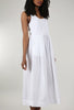 Lilla P Mixed Media Maxi Dress, White 