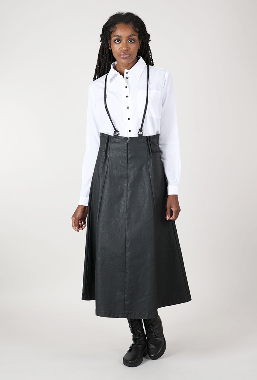 Lurdes Bergada Falda Suspender Skirt, Black 