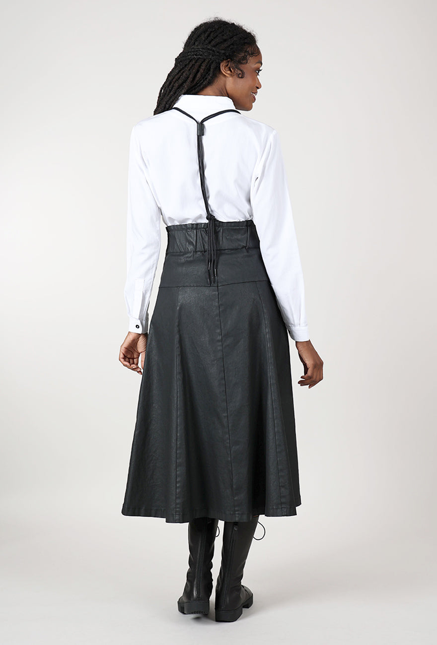 Lurdes Bergada Falda Suspender Skirt, Black 