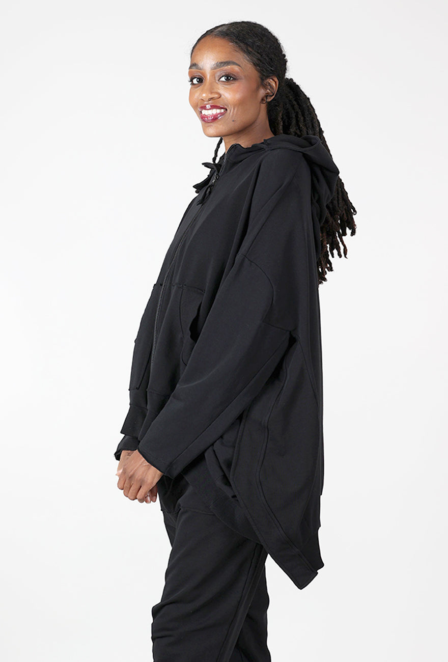 Rundholz Pocket Swing Hoodie, Black 