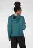 Grizas Paneled Boxy Hoodie, Emerald 