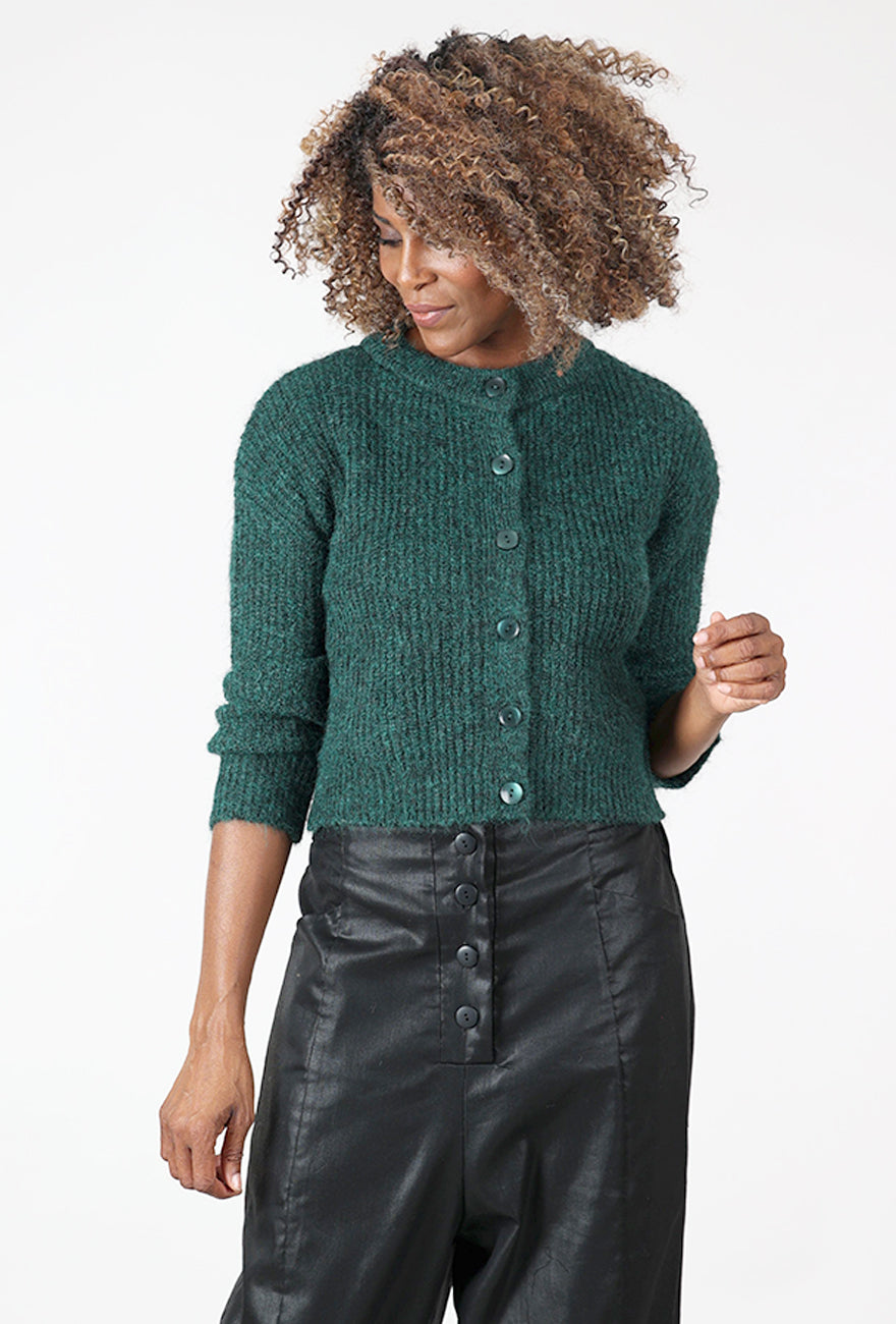 24 Colors Shrunken Kramer Cardie, Green 