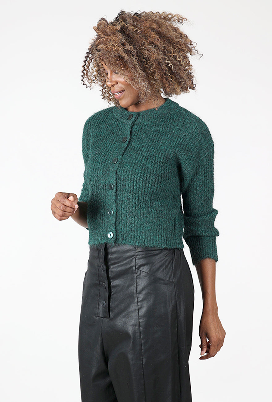 24 Colors Shrunken Kramer Cardie, Green 