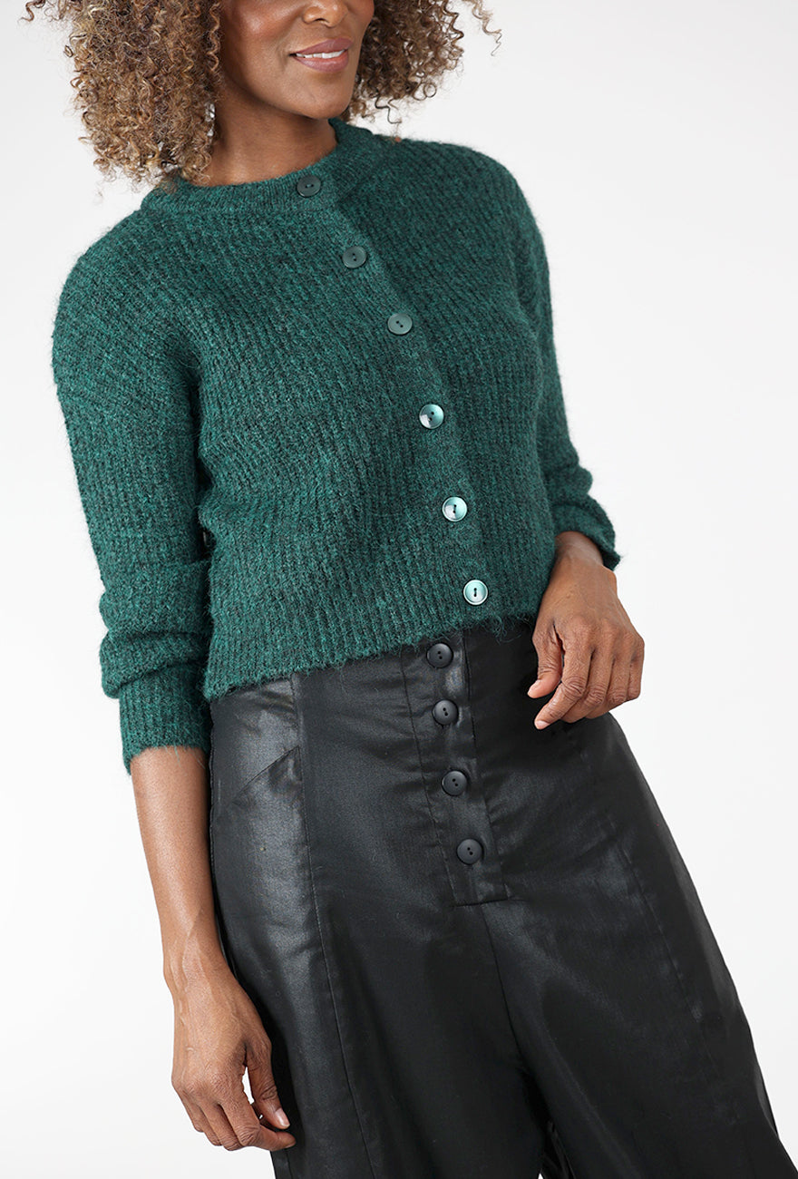 24 Colors Shrunken Kramer Cardie, Green 